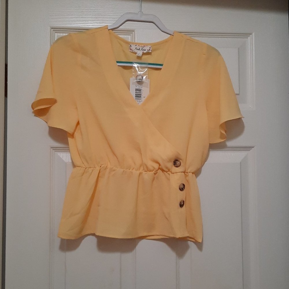 Pink Rose Mellow Yellow Small Blouse